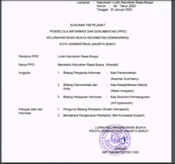 PPID Struktur Organisasi